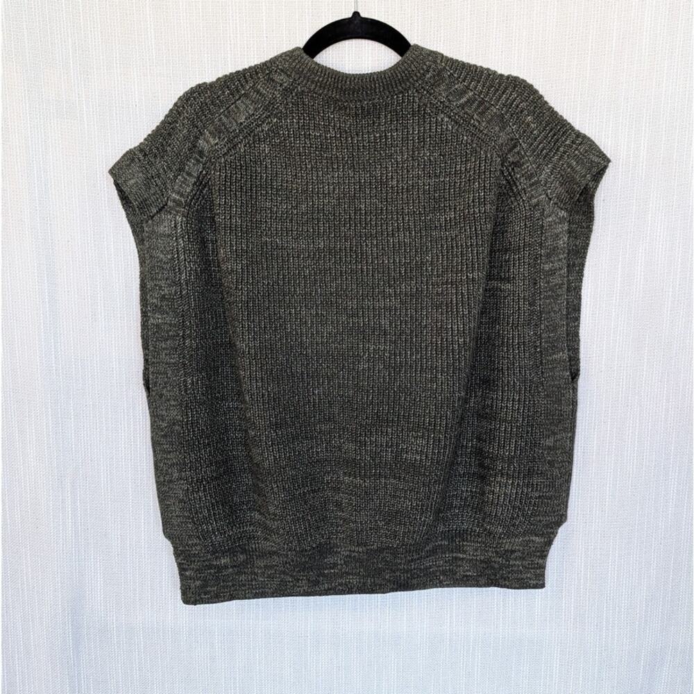 Polo Ralph Lauren Rib-Knit Dolman Sleeveless Jumper Vest Womens XL Green Wool - Picture 3 of 13